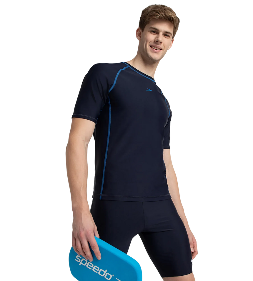 Men's Endurance10 Short Sleeve Suntop - True Navy & Turkish Sea