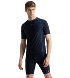 Men's Endurance10 Short Sleeve Suntop - True Navy & Turkish Sea