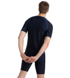 Men's Endurance10 Short Sleeve Suntop - True Navy & Turkish Sea