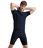 Men's Endurance10 Short Sleeve Suntop - True Navy & Turkish Sea