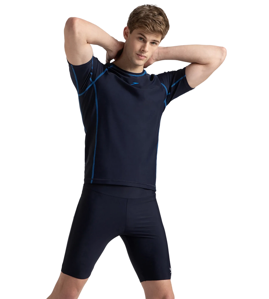 Men's Endurance10 Short Sleeve Suntop - True Navy & Turkish Sea