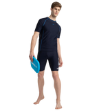 Men's Endurance10 Short Sleeve Suntop - True Navy & Turkish Sea