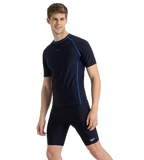 Men's Endurance10 Short Sleeve Suntop - True Navy & Turkish Sea