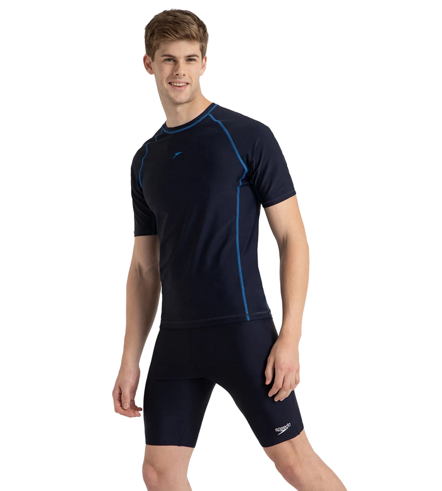 Men's Endurance10 Short Sleeve Suntop - True Navy & Turkish Sea