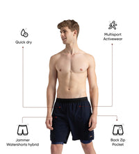 Men's Express Lite Multi Sport Watershorts With Built In Jammer - True Navy, Peacoat & Cerulean Blue