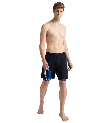 Men's Express Lite Multi Sport Watershorts With Built In Jammer - True Navy, Peacoat & Cerulean Blue