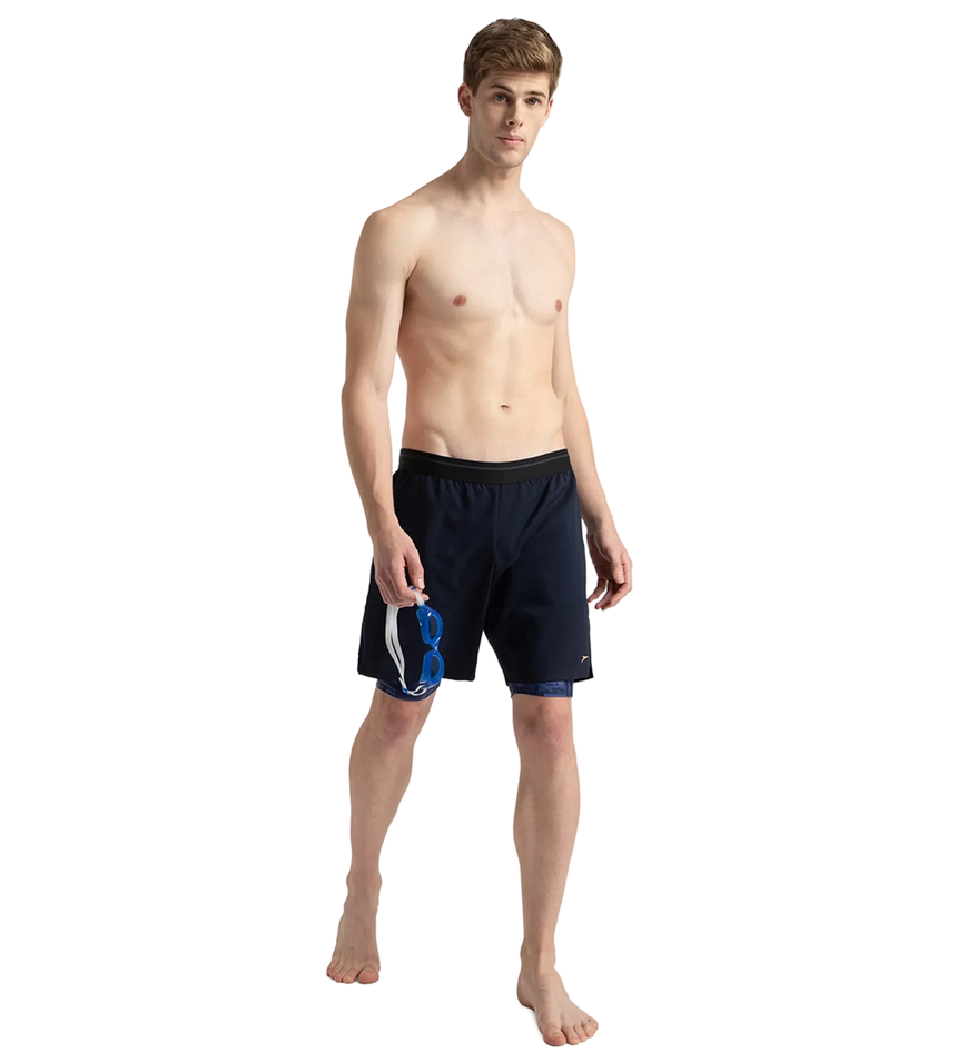 Men's Express Lite Multi Sport Watershorts With Built In Jammer - True Navy, Peacoat & Cerulean Blue