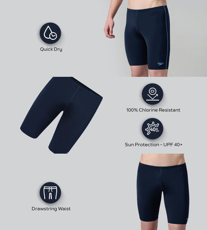 Men's Endurance+ Essential Jammer - True Navy & Periwinkle Blue