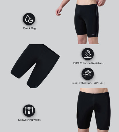 Men's Endurance+ Essential Jammer - Black & Coin Grey