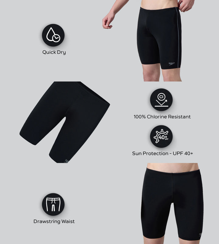 Men's Endurance+ Essential Jammer - Black & Coin Grey