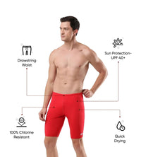 Men's Endurance+ Essential Jammer - Fedred & White