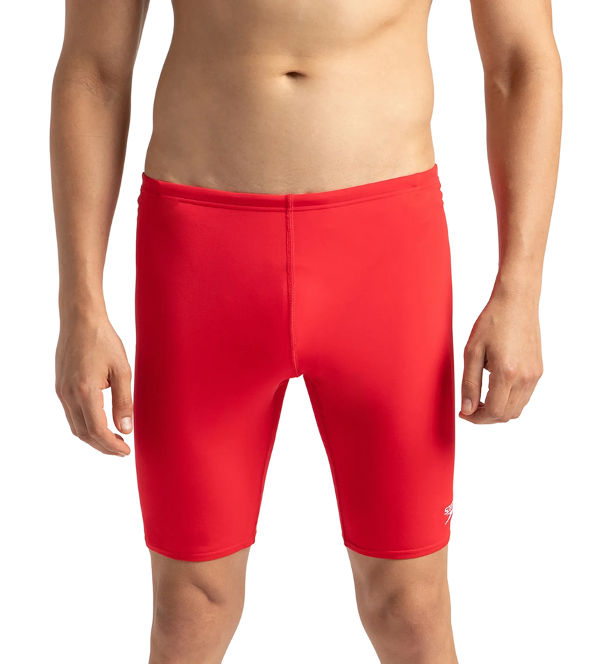 Men's Endurance+ Essential Jammer - Fedred & White