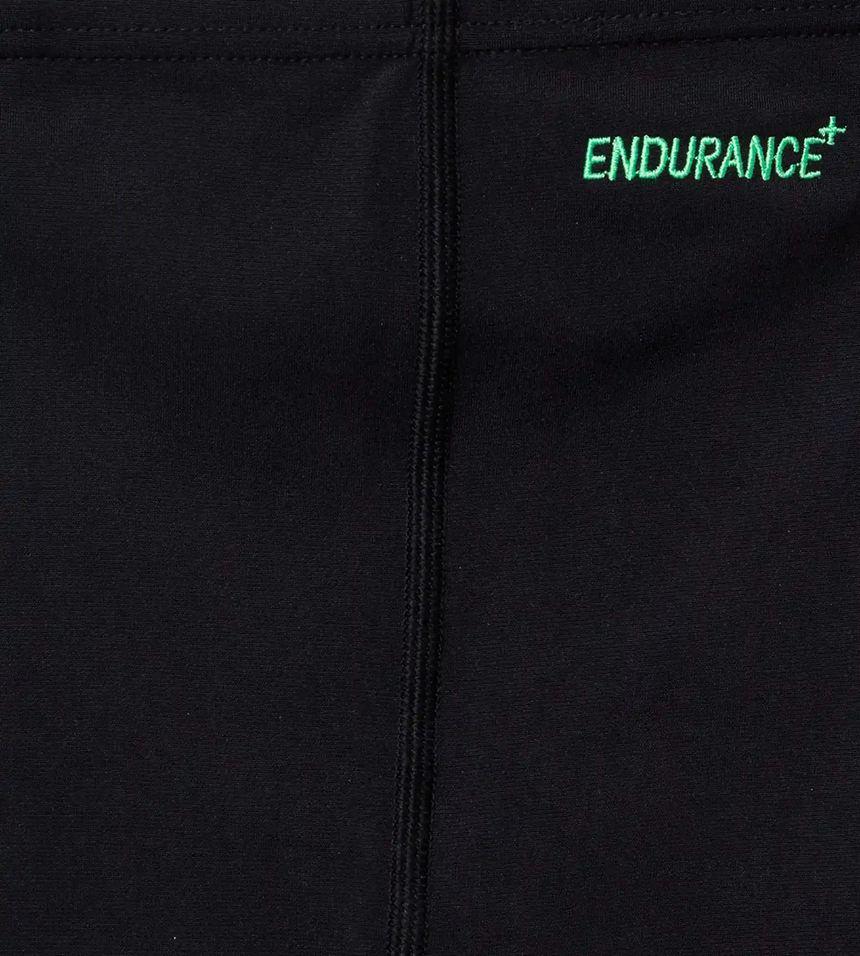 Boy's Recycled Endurance+ Quick Dry Essential Aquashort - Black & Harlequin Green