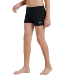 Boy's Recycled Endurance+ Quick Dry Essential Aquashort - Black & Harlequin Green