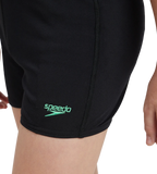 Boy's Recycled Endurance+ Quick Dry Essential Aquashort - Black & Harlequin Green