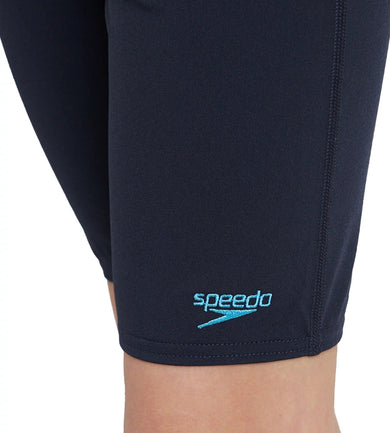 Boy's Recycled Endurance+ Essential Jammer - True Navy & Picton Blue