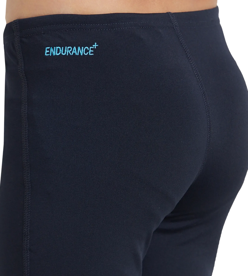 Boy's Recycled Endurance+ Essential Jammer - True Navy & Picton Blue