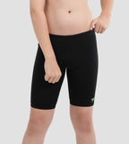 Boy's Recycled Endurance+ Essential Jammer - Black & Harlequin Green