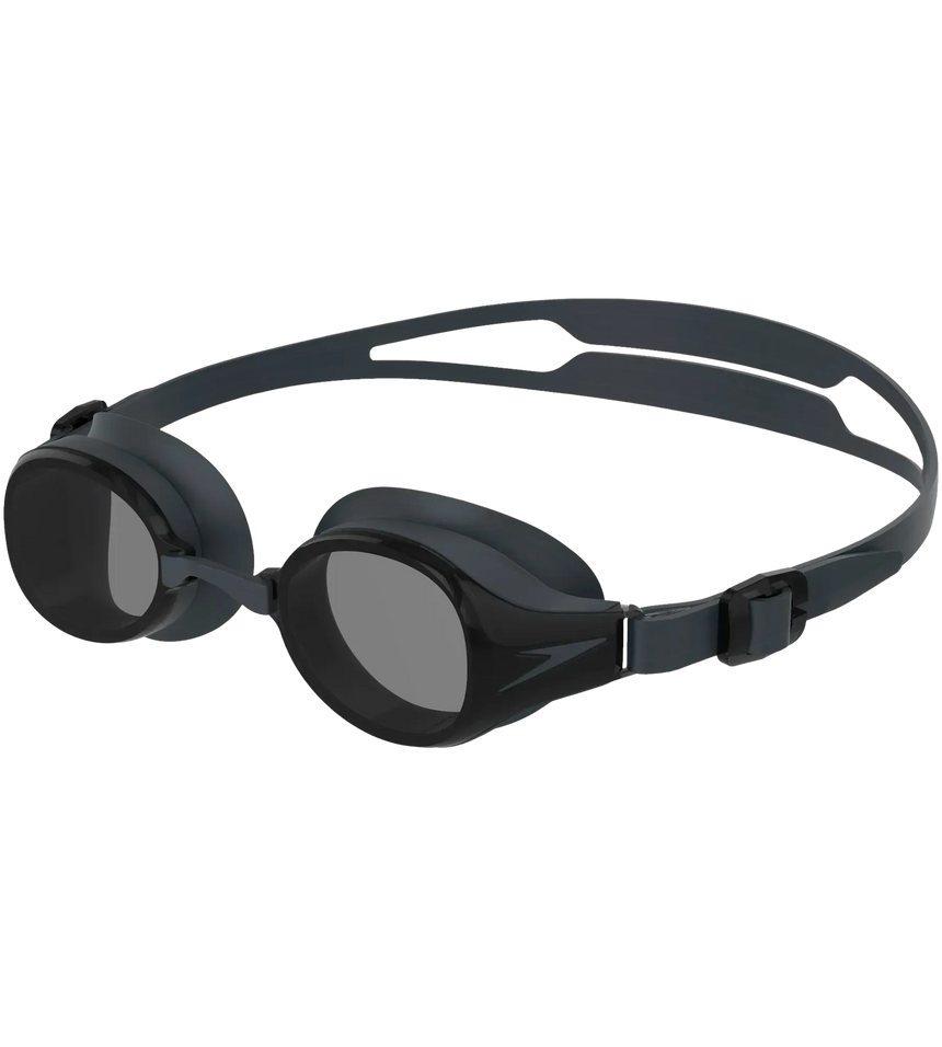 Unisex Adult Hydropure Optical Power Lens Swim Goggles - Black & Smoke