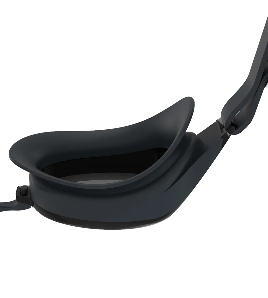 Unisex Adult Hydropure Optical Power Lens Swim Goggles - Black & Smoke