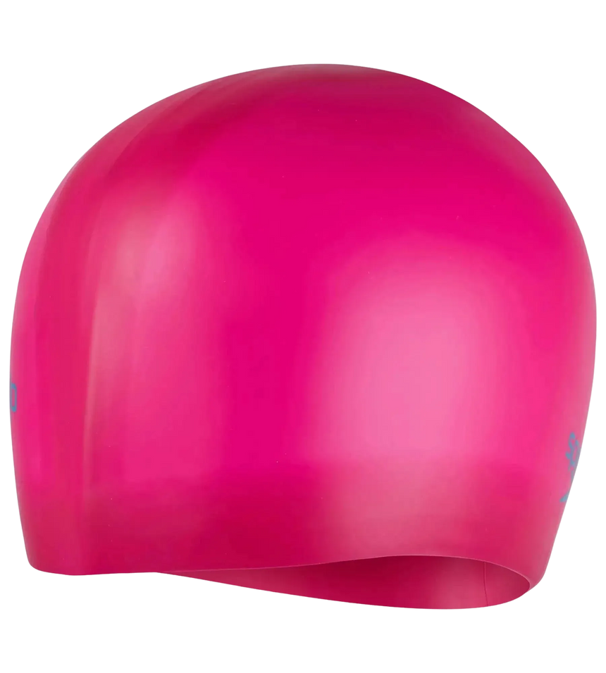 Unisex Kids Long Hair Chlorine Resistant Swim Cap For Boys and Girls - Pink & Blue