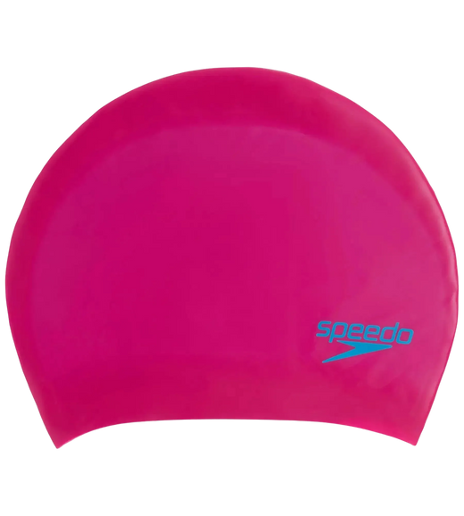 Unisex Kids Long Hair Chlorine Resistant Swim Cap For Boys and Girls - Pink & Blue