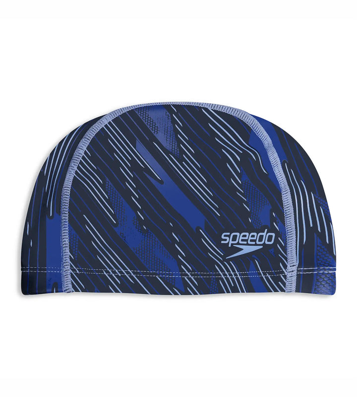 Unisex Adult Boom Ultra Pace Swim Cap - Black & Blue_2