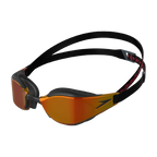 Unisex Adult Fastskin Hyper Elite Hydroscopic Curved Mirror Lens Swim Goggles - Black & Gold