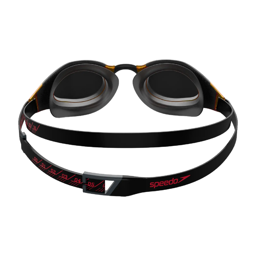 Unisex Adult Fastskin Hyper Elite Hydroscopic Curved Mirror Lens Swim Goggles - Black & Gold