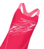 Gir's Enduraflex Medley Print Muscleback V-Cut One Piece Swimsuit - Ruby & Pink Lemonade