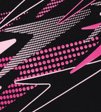 Gir's Endurance10 Medley Print Muscleback V-Cut One Piece Swimsuit - Black & Margarita Pink