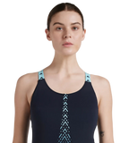 Women's Recycled Endurance+ Hydropro One Piece Swimwear - True Navy & Marine Blue