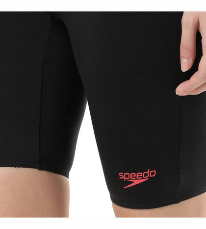 Women's Endurance Hydrorpo Legsuit Swimwear  - Black  &  Fed Red_11