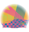 Unisex Digital Printed Swim Cap For Men and Women - Multicolour