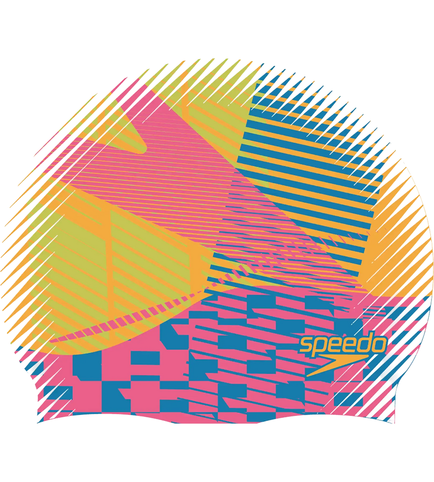 Unisex Digital Printed Swim Cap For Men and Women - Multicolour