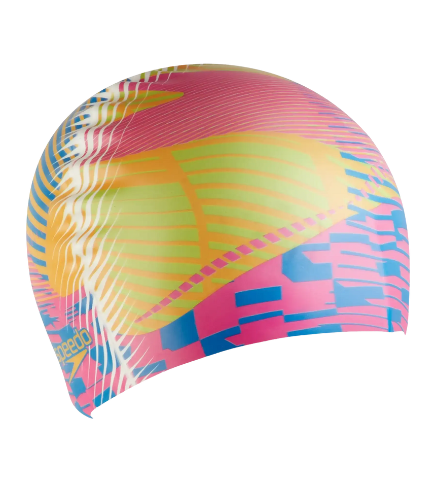 Unisex Digital Printed Swim Cap For Men and Women - Multicolour
