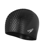 Unisex Adult Bubble Active+ Swim Cap For Men and Women - Black