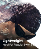 Unisex Adult Bubble Active+ Swim Cap For Men and Women - Black