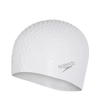 Unisex Bubble Active+ Swim Cap For Men and Women - White