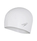 Unisex Bubble Active+ Swim Cap For Men and Women - White