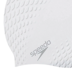 Unisex Bubble Active+ Swim Cap For Men and Women - White