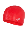 Unisex Bubble Active+ Swim Cap For Men and Women - Red