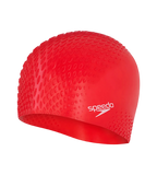 Unisex Bubble Active+ Swim Cap For Men and Women - Red