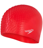 Unisex Bubble Active+ Swim Cap For Men and Women - Red