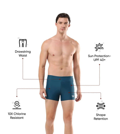 Men's Endurance 10 Essential Houston Aquashort - Dark Teal & White