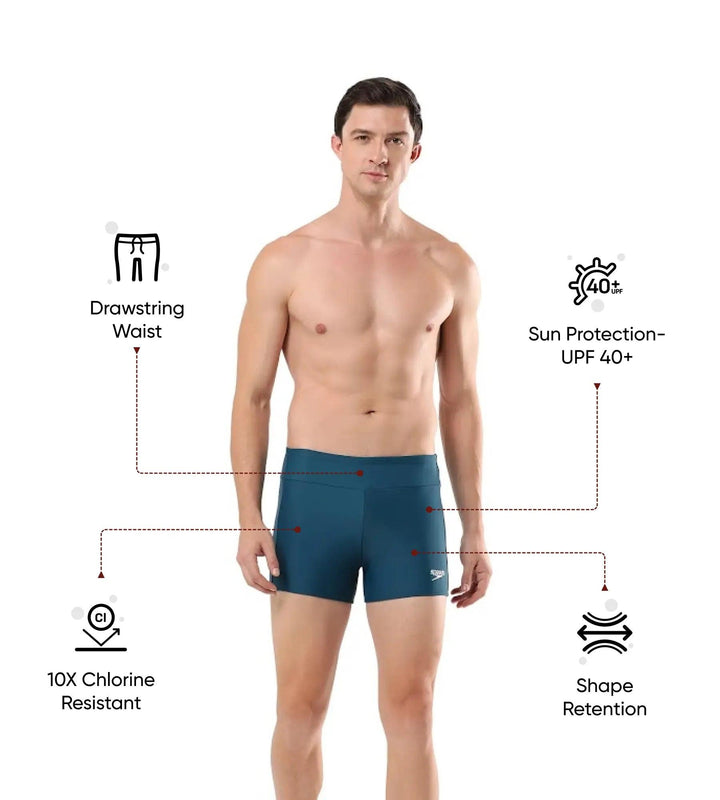 Men's Endurance 10 Essential Houston Aquashort - Dark Teal & White