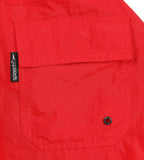 Boy's 100% Polyester Water Repellent Leisure Watershorts - Red