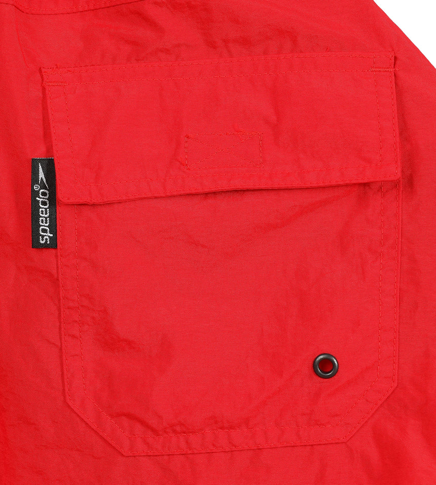 Boy's 100% Polyester Water Repellent Leisure Watershorts - Red