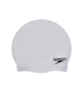 Unisex Moulded Silicone Swim Cap For Men and Women - Grey