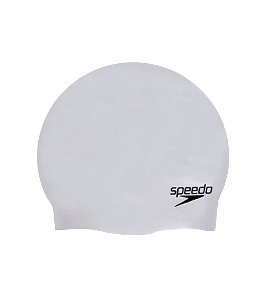 Unisex Moulded Silicone Swim Cap For Men and Women - Grey